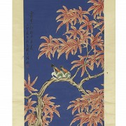 Chinese painting ‘Birds on Blossoming branches’, 20th century