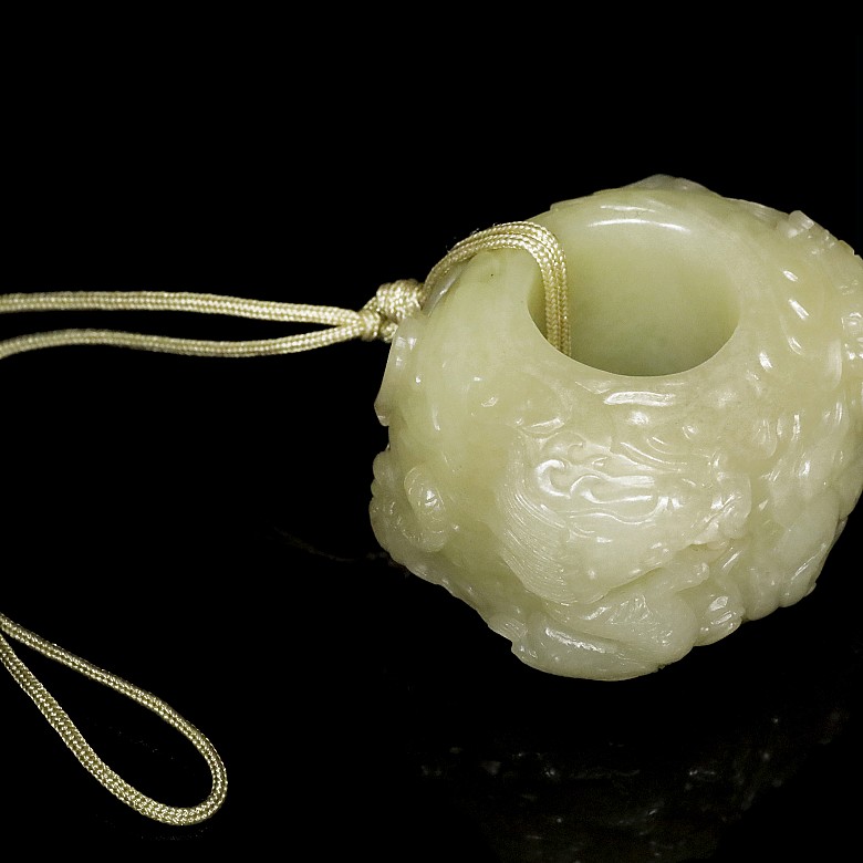 Yellow jade ring, Qing Dynasty, Qianlong