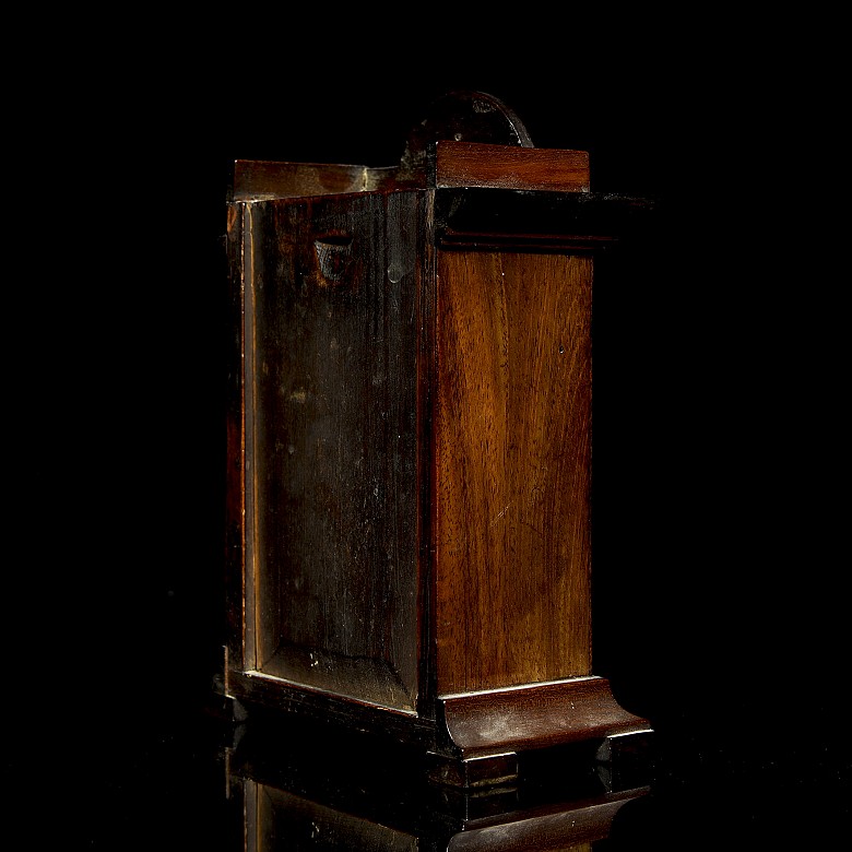 ‘Eardley Norton’ pocket watch with wooden stand, 19th century