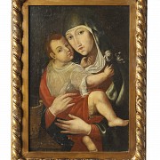 Virgen María y niño Jesús, s.XVIII-XIX