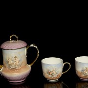 Tea set Foëcy Limoges France, by Albert Pillivuyt (20th century) - 1