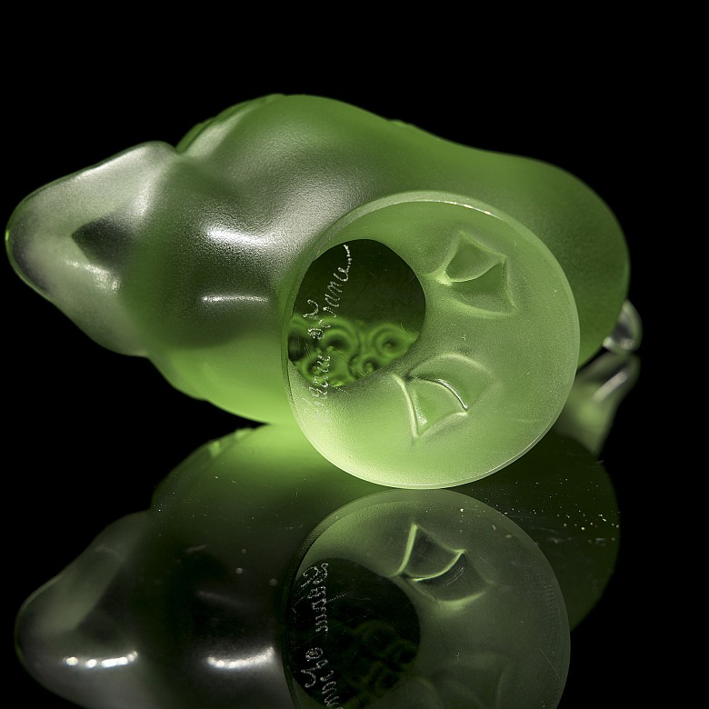 Tres figuras de cristal de Lalique, s.XX