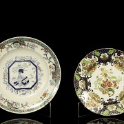 Two English porcelain dishes, Chinese style, 19th-20th century - 10