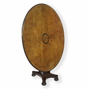 Wooden round table, 19th-20th century - 1