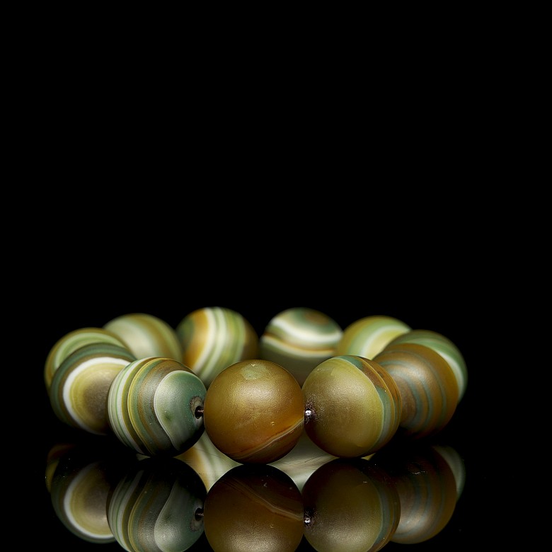 Agate bead bracelet, Qing dynasty - 2