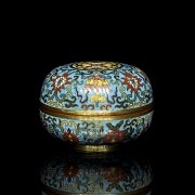 Bronze box with cloisonné enamel, Qing dynasty