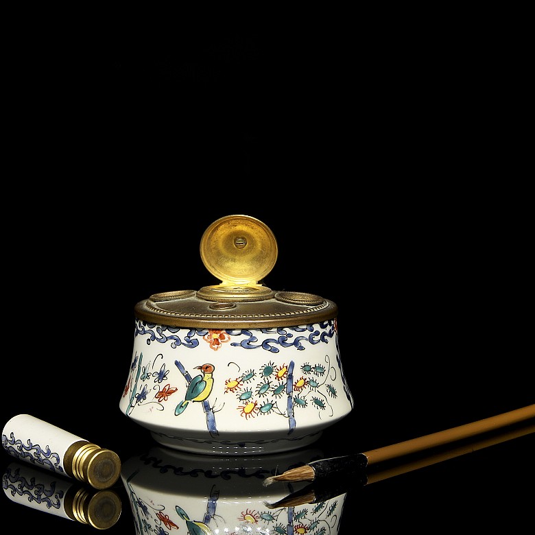 Limoges, porcelain writing desk, 19th-20th century