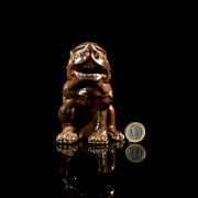 Glazed ceramic figurine ‘Lion Foo’, Jin Style