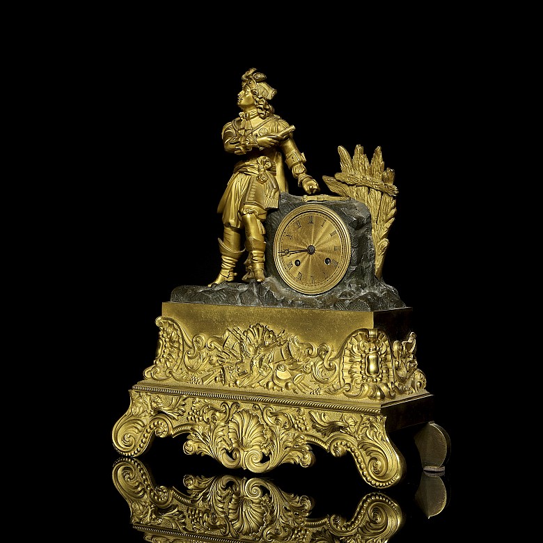 Reloj de sobremesa Napoleón III, Francia s.XIX - 3