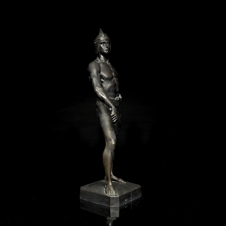 Bronze sculpture ‘Great Warrior’, 20th century