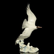 Three porcelain figurines “Birds”, 20th century