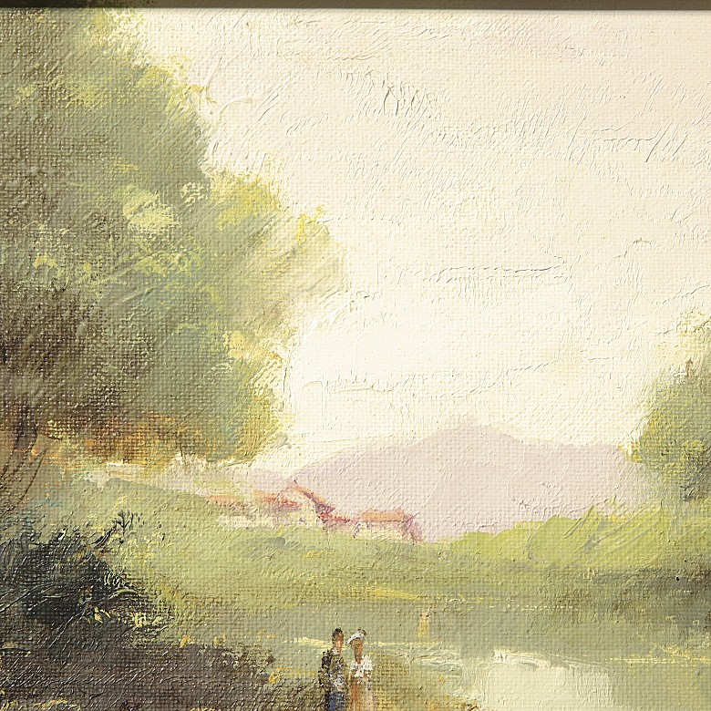 Juan Antonio Breyel (1925) ‘Landscape by the river’