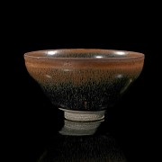 Black-glazed earthenware bowl, Song dynasty