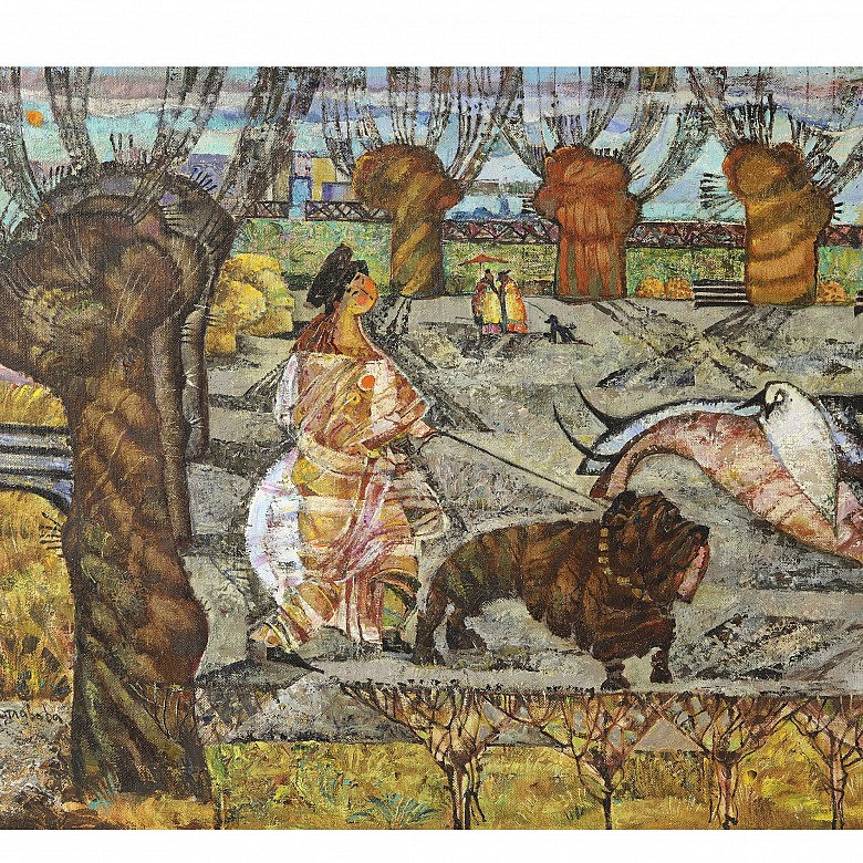 Elena Rudoplavova (20th century) “Spring Rendezvous”, 1995