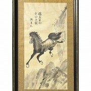 Chinese painting ‘Galloping Horse’, 20th century - 1