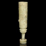 Carved jade ‘Mythical beast’ cup, Warring States period