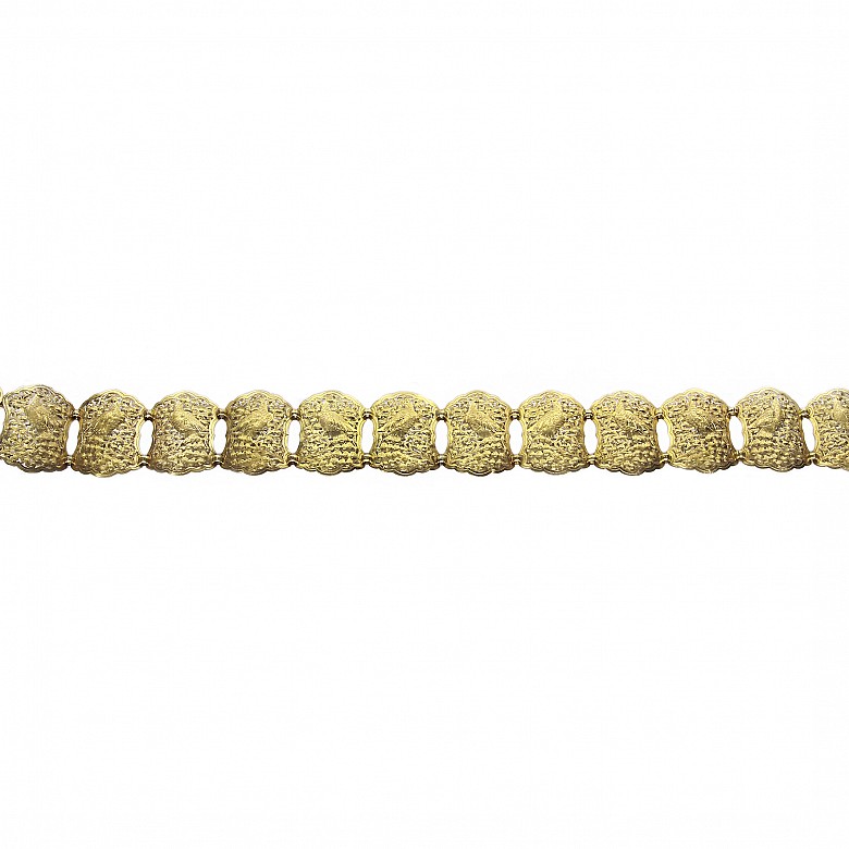 Belt with silver gilt buckle, Indonesia, early 20th century