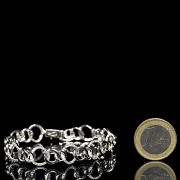 White gold and diamond bracelet