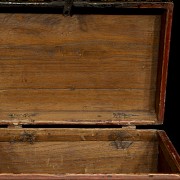 Tibetan polychrome wooden box, 19th-20th century