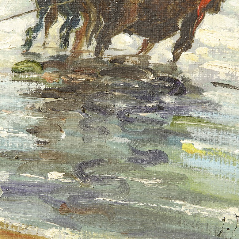 J. Miralles “Oxen in the sea”, 20th century - 2