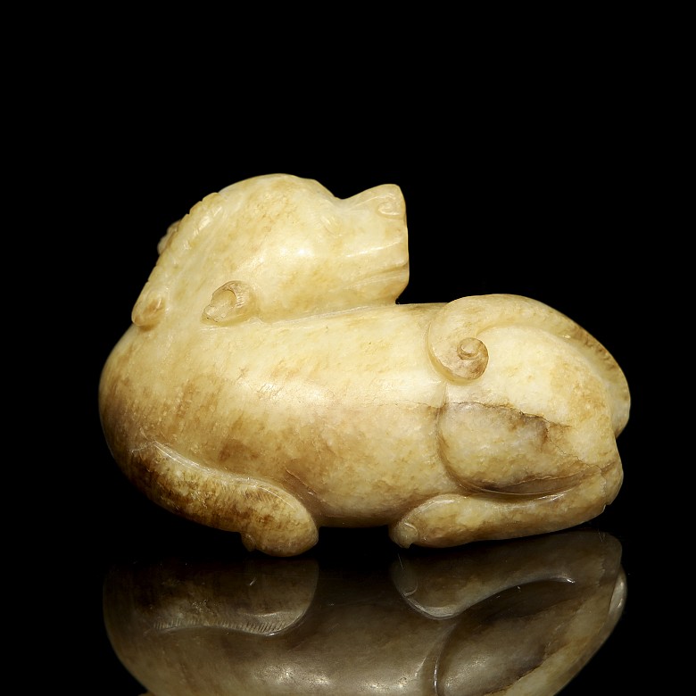 Carved jade figure 