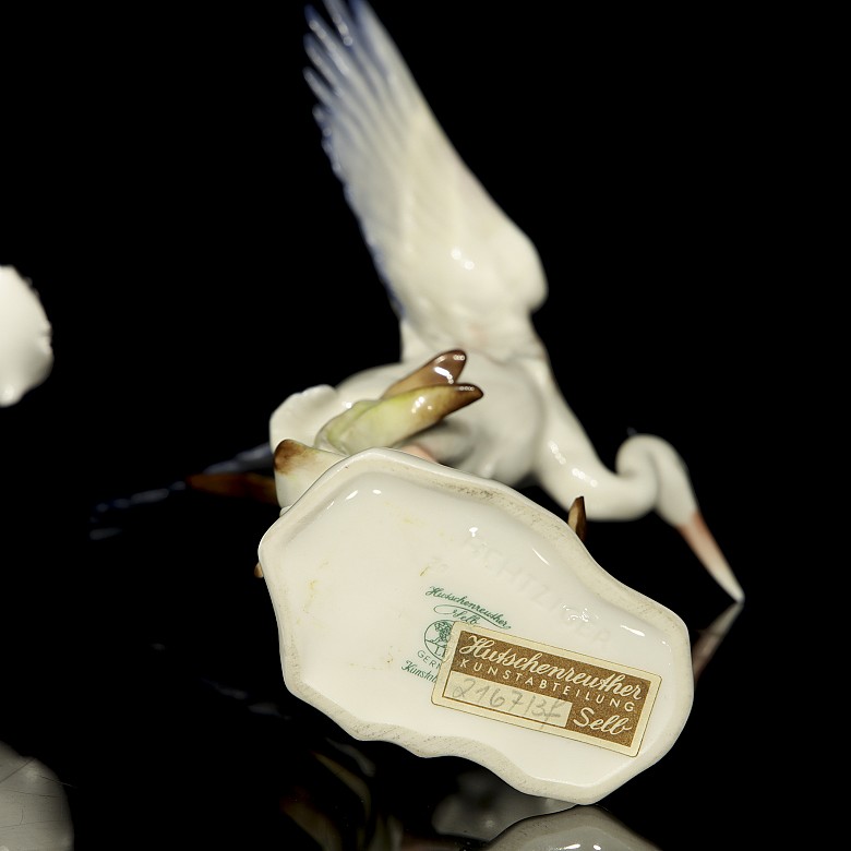 Three porcelain figurines “Birds”, 20th century - 10