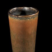 Brown and black glazed porcelain vase, Jin dynasty