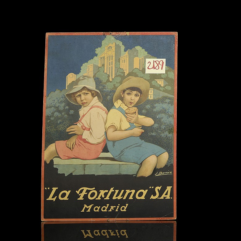 Advertising poster ‘La Fortuna S.A.’, Madrid, early 20th century - 1