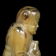 A Chinese girl shape Snuff bottle, Qing dynasty.