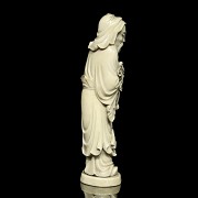 A carved ivory 