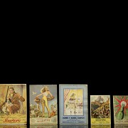 Set of small advertising posters, 20th century