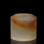 Agate archer's ring, Qing dynasty, Qianlong