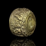 Bowl with reliefs, Tibet, 20th century