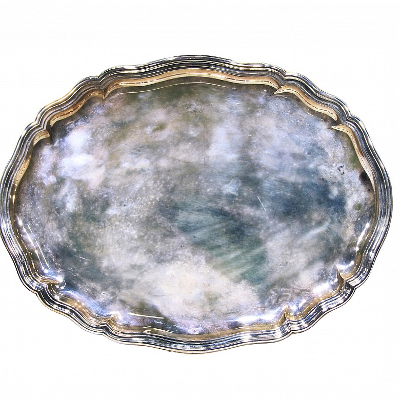 Silver tray, 925 sterling.