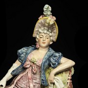 Porcelain enamelled figurine 