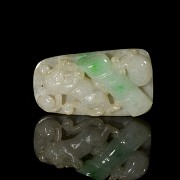 Carved jadeite pendant ‘Monkey’, Qing dynasty