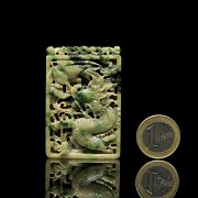 Natural jadeite ‘Dragon’ plaque, Qing dynasty - 7