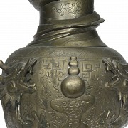 Chinese metal vase, 20th century