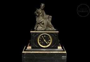 Napoleon III style table clock, 20th century