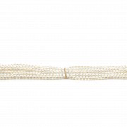 Chinese pearl and 18k yellow gold bracelet