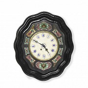 Inlaid wall clock, late 19th century