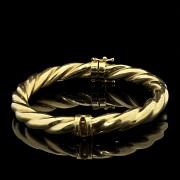 Brazalete de oro amarillo de 18 k