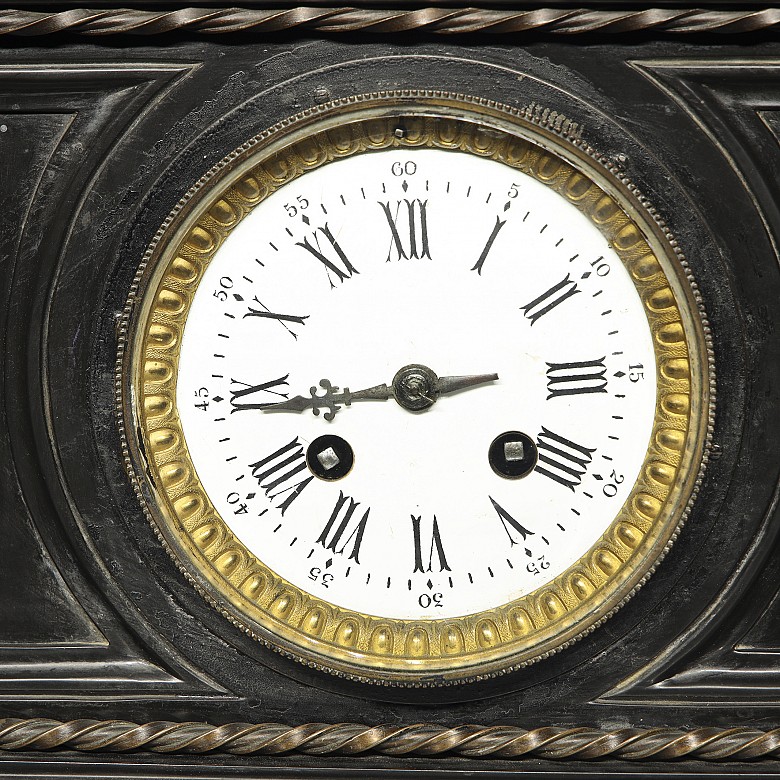 Gautier Eviteur ‘Bronze table clock’, late 19th century - 10