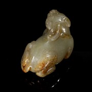 Jade carved “Mythical beast”, Qing dynasty