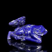 Two lapis lazuli figures of animals, 20th century