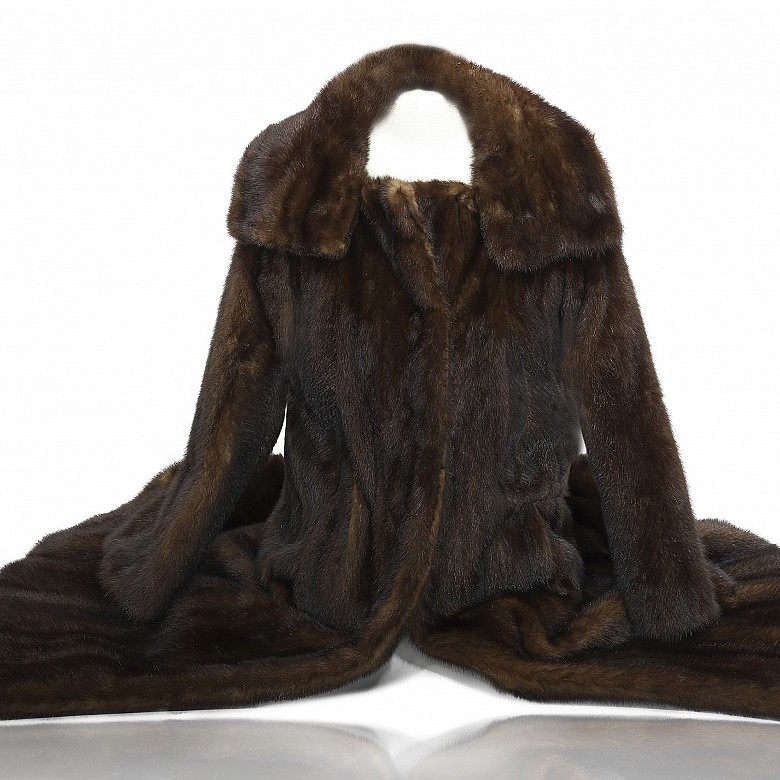 Mink fur coat