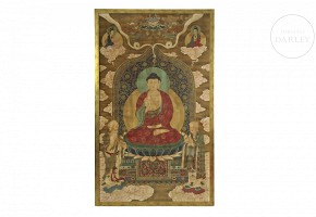 Chinese painting “Shakyamuni”, Qing dynasty