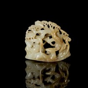 Carved jade figurine ‘Resting Deer’, Qing dynasty