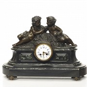 Mantelpiece clock by Jean-Jacques Feuchere (1807-1852) ‘Children’ - 8