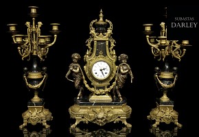 Louis XVI style, hinged clock, 20th century